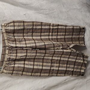 Fashion Bug Stretch Capri Plaid 18/20W